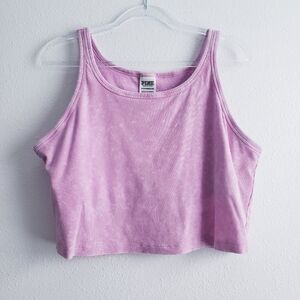 PINK Victoria's Secret Ribbed Cropped Tank Top